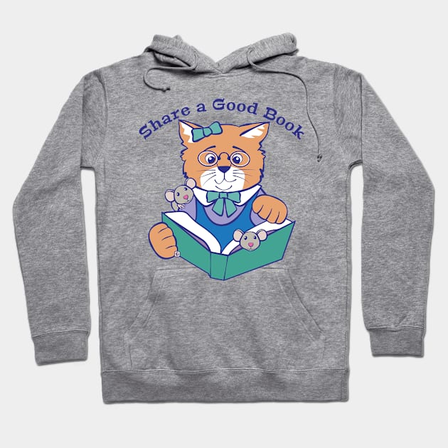 Share a Good Book Hoodie by Sue Cervenka